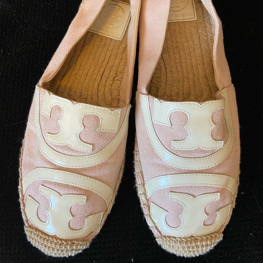 Baby Pink Tory Burch Espadrilles